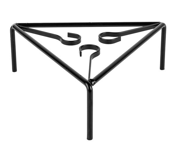 Treppiede Triangolare per Stufa in Ferro 25x25x11 cm Grigio Martellato prezzo