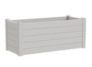 Fioriera da Giardino 100x42x40 cm in Polipropilene Trama 002 Snow Bianco Neve