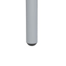 Set Tavolo e 6 Sedie Impilabili da Giardino in Acciaio Grigio Chiaro