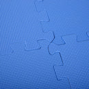 Tappeto Puzzle 32 Pezzi 63x63 cm in EVA Morbido Blu 