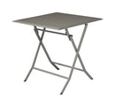 Tavolo Pieghevole da Giardino 60x60x72 cm Lucca in Alluminio Tortora