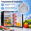 Frigorifero Piccolo 72,5 L 44,5x49x63,5 cm con Congelatore Termostato Regolabile e Porta Reversibile 43 dB Nero      