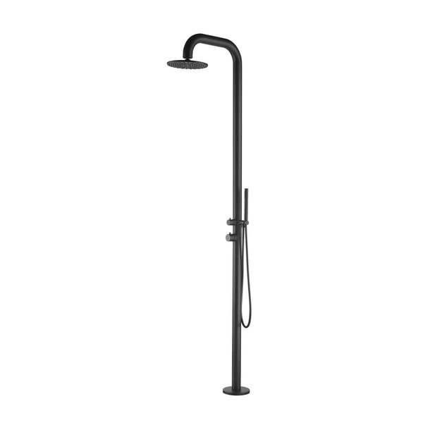 acquista Douche de jardin 230x25x54,5 cm avec douchette Sined Pula Noir Satiné