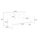 Divano Letto Clic Clac 218x40x90 cm in Tessuto Grigio chiaro