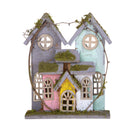 Set 2 Villaggio Legno 22 H 27 cm