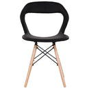 Set 4 Sedie 78x46x46 cm in Similpelle da Interno Nero