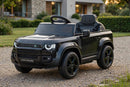 Macchina Elettrica per Bambini Licenza Land Rover Defender Small 12V con Telecomando Nero