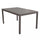 Table Milo 150x90x74 h cm en Aluminium Taupe