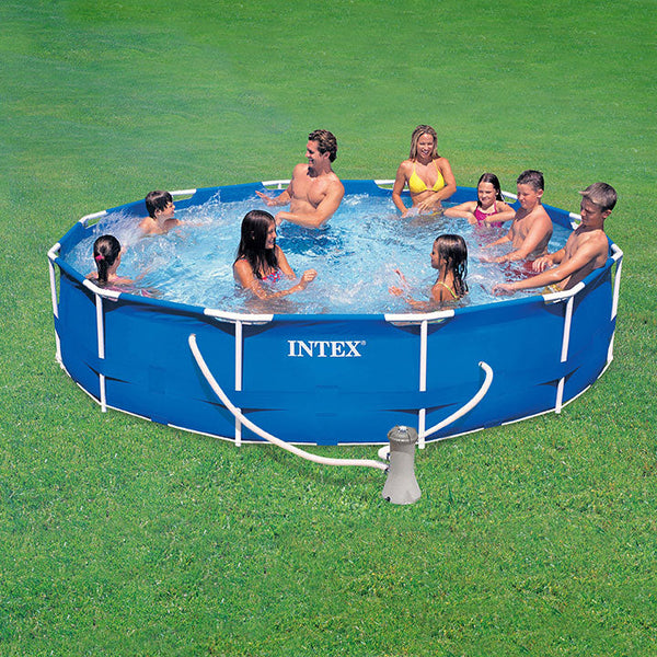 Piscine Hors Sol Ronde H76x366cm avec Pompe Intex Frame Filter prezzo