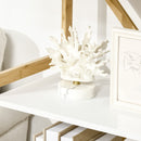 Scaffalatura a 5 Piani 70x37,5x150 cm in Bamboo e MDF Bianco