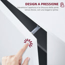 Credenza Moderna 2 Armadietti a 3 Ripiani Regolabili 107x40x80 cm Bianca  