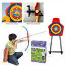 Set Arciere Per Bambini Con Arco 4 Frecce Mirino Laser Bersaglio E Portafrecce-4