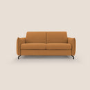 Divano Letto 2 Posti 175x95x96 cm in Tessuto Arancione