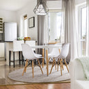 Tavolo Lione Ø120x75 h cm in Legno Bianco