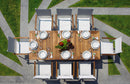 Sedia Impilabile da Giardino 57x58x88 cm in Alluminio e Textilene Tenerife Bianco