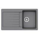 Lavello 86x50 cm reversibile 1 vasca gocciolatoio croma Samet