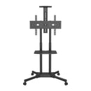 Supporto TV da Terra 37-75" Standard VESA 600x400 Portata fino a 45,5 kg Altezz< Regolabile 125-150 cm 