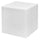 Cube Lumineux de Jardin LED 40x40 cm en Résine 5W Cube Blanc Neutre