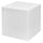 Cube Lumineux de Jardin LED 40x40 cm en Résine 5W Cube Blanc Froid