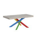 Tavolo Allungabile 120/224x90 cm Volantis Premium Cashmere Gambe Multicolore 4/B      