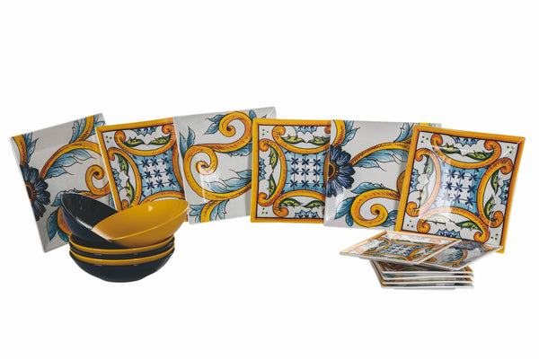 prezzo Service De Table 18 Pièces en Porcelaine et Grès 6 Places VdE Tivoli 1996 Le Riggiole