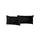 Paire de taies d'oreiller unies noires