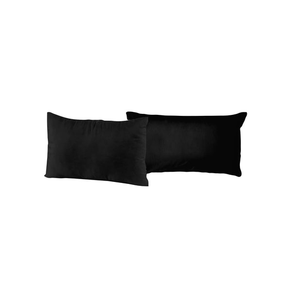 acquista Paire de taies d'oreiller unies noires