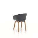 Set 4 Sedie 58x51x78 cm in Polipropilene Grigio