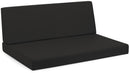 Cuscini per Pallet 120x80 cm Seduta e Schienale in Similpelle Mariotti Reforma Nero
