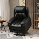 Poltrona Alzapersona Elettrica 1 Motore 96x93x105 cm  in Similpelle Nera