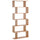 Bibliothèque Design Moderne en Bois avec 6 étagères en Bois Naturel 80x23x192 cm