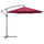 Parasol de jardin métal décentralisé Ø3x2,6m Bordeaux
