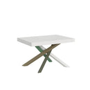Tavolo Allungabile 140-400x90x77 cm Volantis Bianco Frassino Telaio 4A 