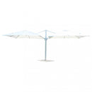 Ombrellone da Giardino Doppio Archimede 3x3 m in Alluminio Bianco Telo Bianco