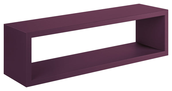 Mensola da Parete 60x18x15,5 cm in Fibra di Legno Regolo Viola Melanzana sconto