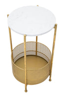 Tavolinetto Basket Ø 35x62 cm in Ferro