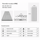 Set 10 Pannelli Decorativi 120x30 cm Rivestimento Murale Effetto Legno in PVC Noce Chiaro     