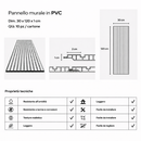 Set 10 Pannelli Decorativi 120x30 cm Rivestimento Murale Effetto Legno in PVC Rovere     