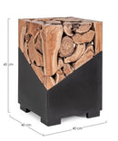 Tavolino Grenada Quadrato 40x40 in Legno