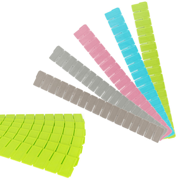 Lot de 3 Séparateurs Organisateurs Modulaires 50x435mm pour Tiroirs en Plastique Vert sconto