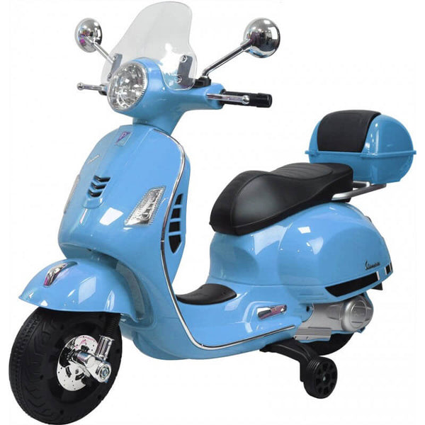 online Piaggio Vespa GTS Électrique 12V avec Top Case pour Enfants Bleu