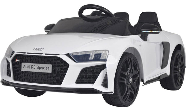 Voiture Porteuse Électrique 12V Audi R8 Spyder Blanc acquista