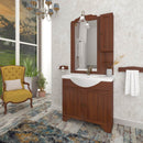 Mobile bagno Albano noce arte povera 87x50,5x191 H cm