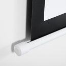 Telo Proiettore 80" 16:9 con Corda di Regolazione 187x8x150 cm in Plastica e Metallo Bianco      