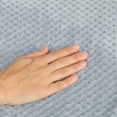 Coperta Elettrica 160x140 cm con 5 Livelli di Calore e 2 Telecomandi in Pile e Poliestere Grigio      