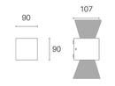 Applique da Esterno a LED 6W+6W 4000K Sovil Bianco