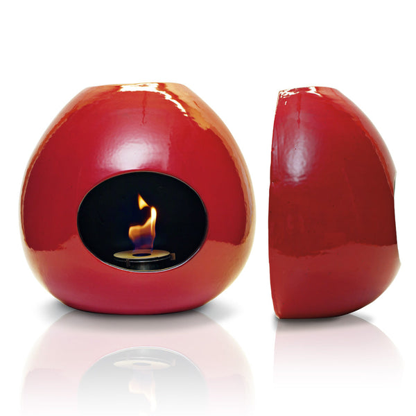 Cheminée Bioéthanol Murale Céramique 50x48 cm Ferazzoli Onion Rosso prezzo