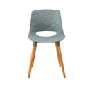 Set 4 Sedie in Polipropilene 46x81x47 cm Gambe in Faggio Nest Grigio