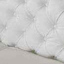 Divano 2 Posti 170x81x77 cm in Similpelle Bianco