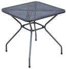 Tavolino Quadrato Alto da Giardino 70x70 cm in Ferro Vorghini Cannero Antracite